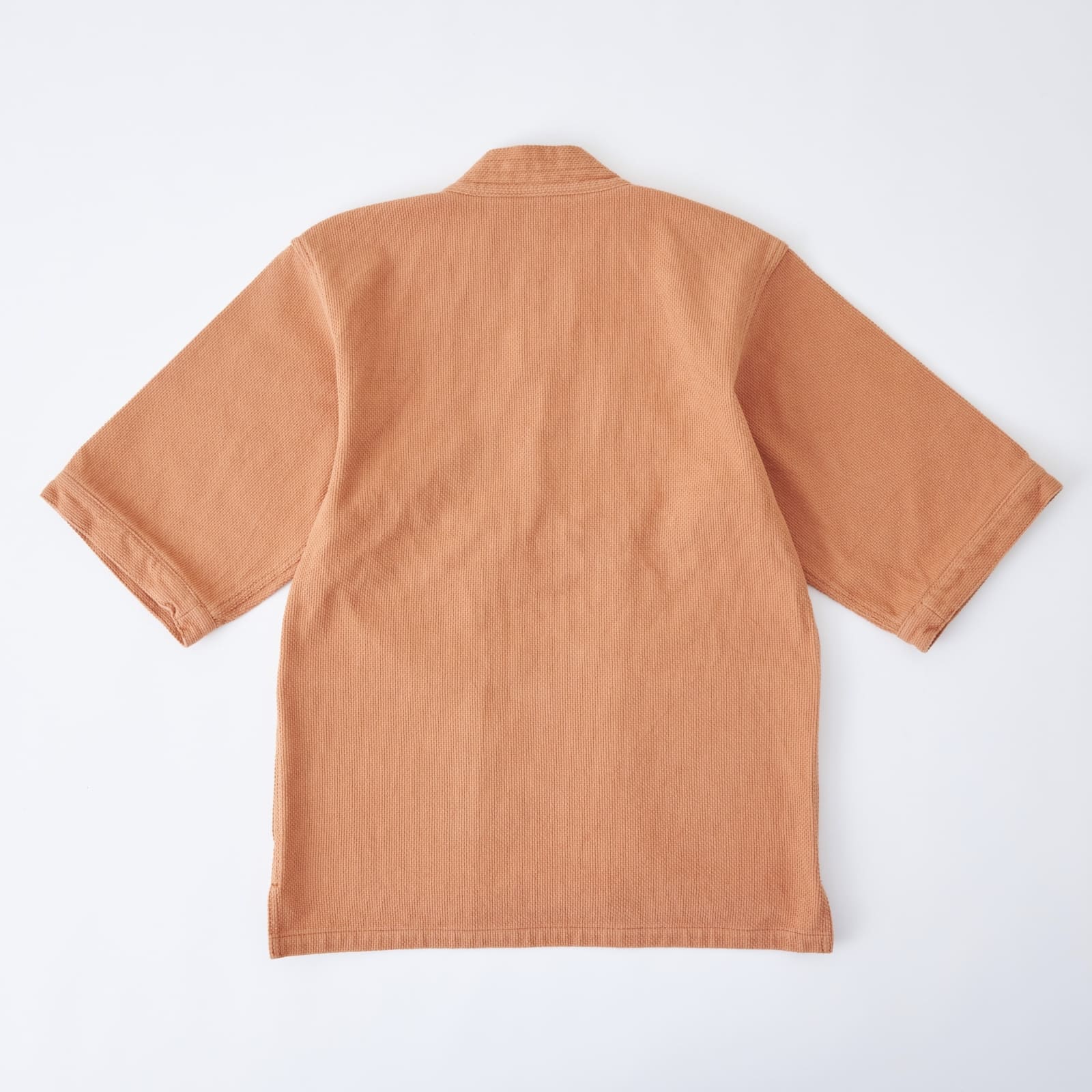 Kimono Jacket in Japanese Sashiko Embroidery | Kakishibu Orange