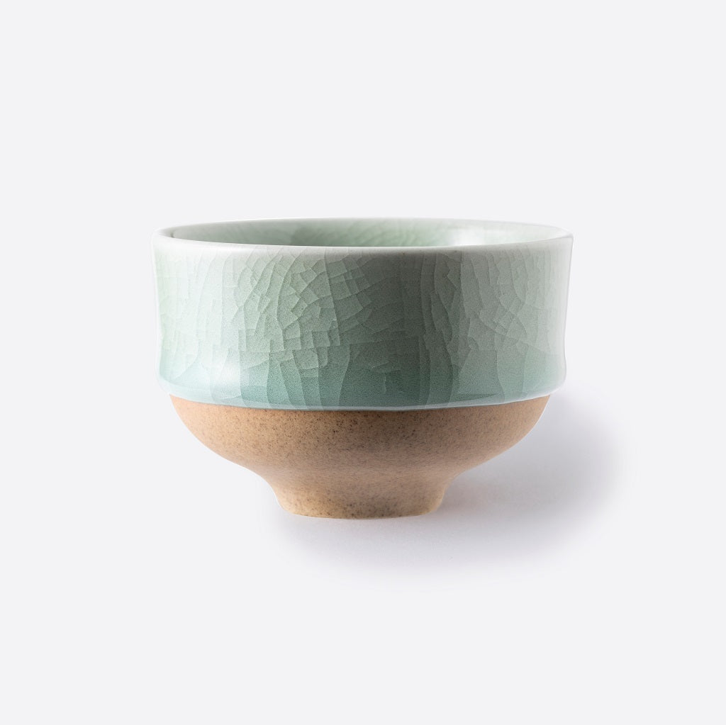 Nabeshima Celadon Teacup & saucer set (Crazing pattern) - Imari