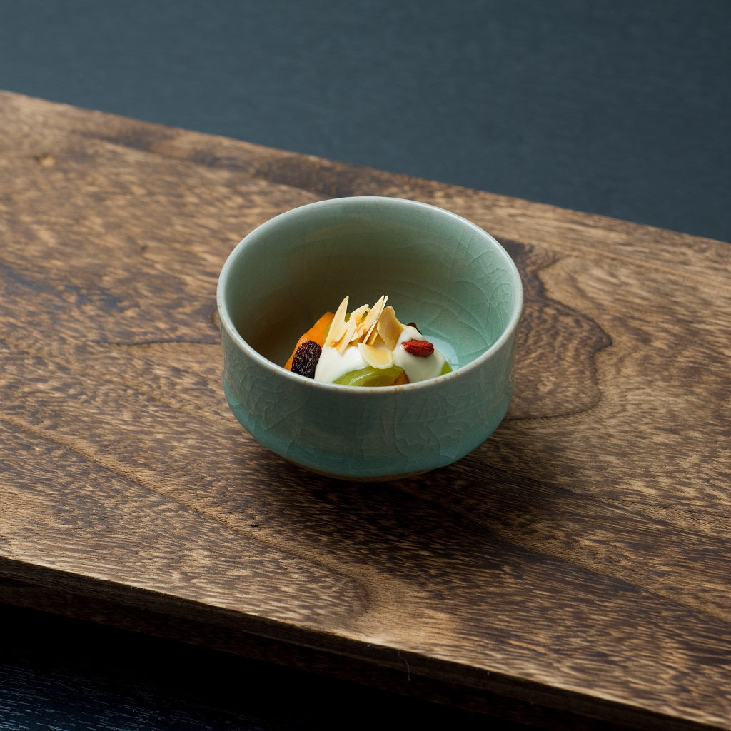 Nabeshima Celadon Teacup & saucer set (Crazing pattern) - Imari