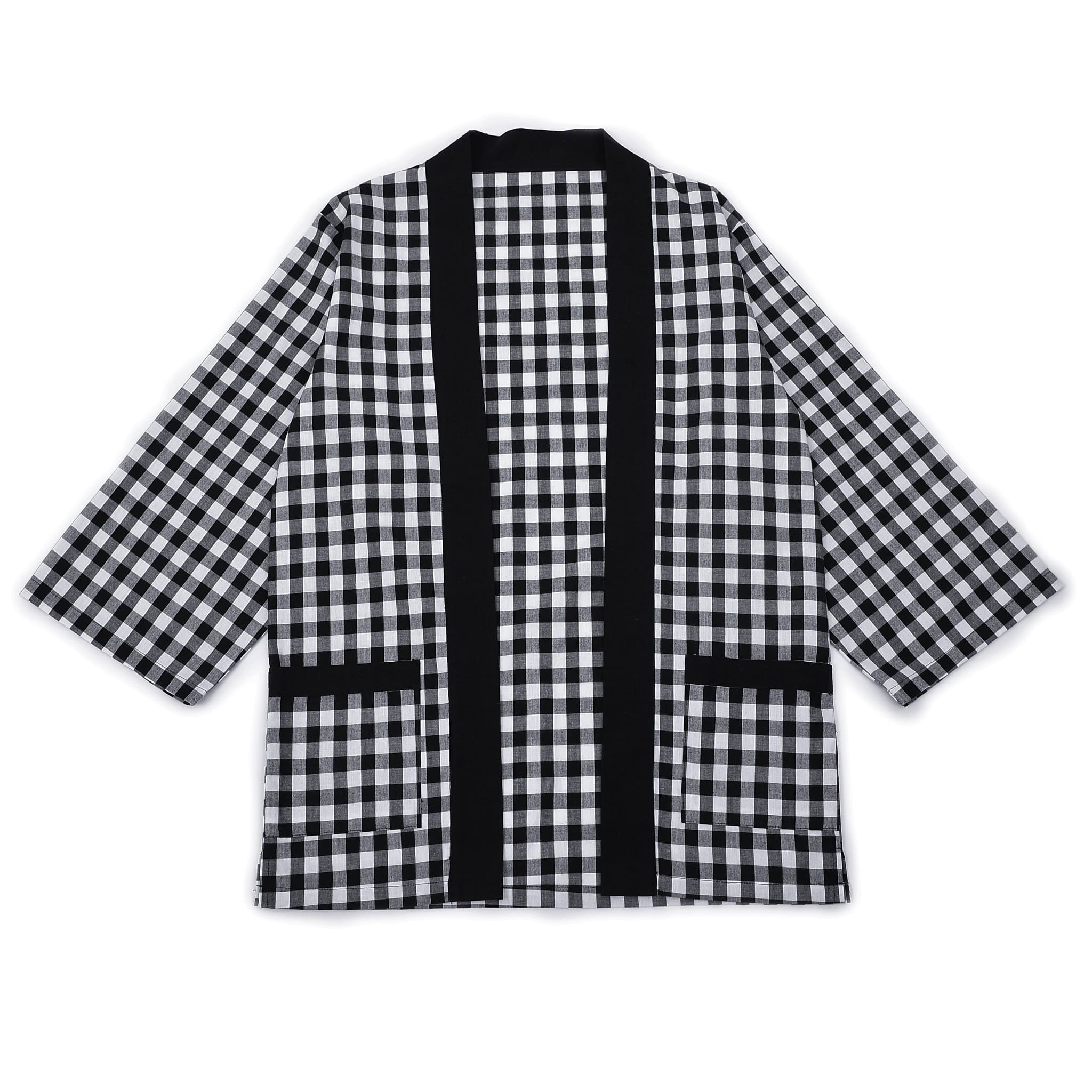 Haori Jacket (Checked) Long Sleeve