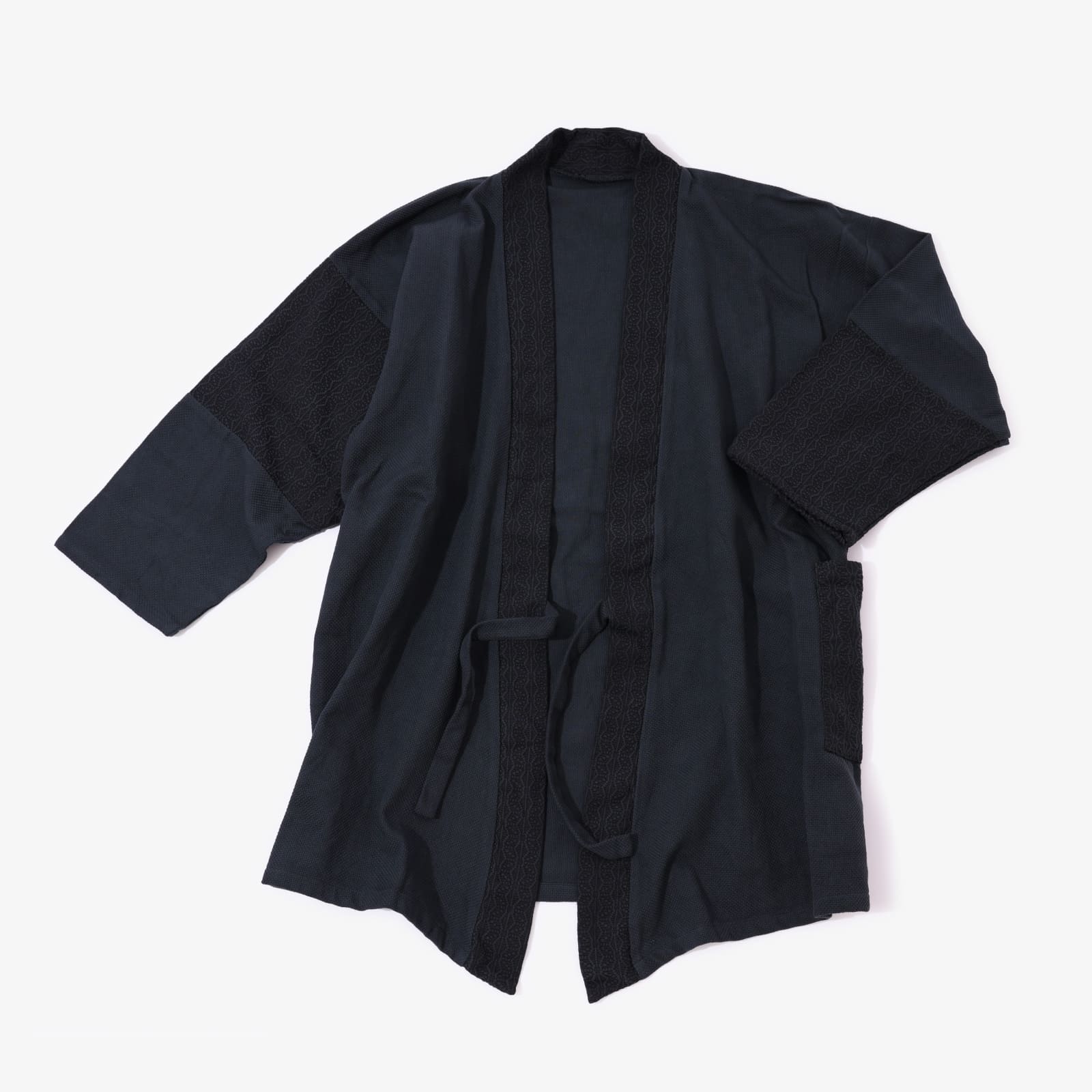 Patchwork Samue Jacket | Black | Sashiko | Kimono style – MASTER