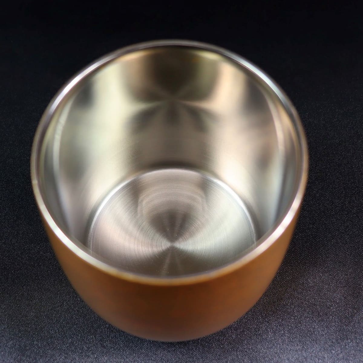 Double Wall Daruma Rocks Glass - Gold