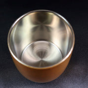 Double Wall Daruma Rocks Glass - Gold