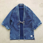 Kimono Jacket in Japanese Sashiko Embroidery