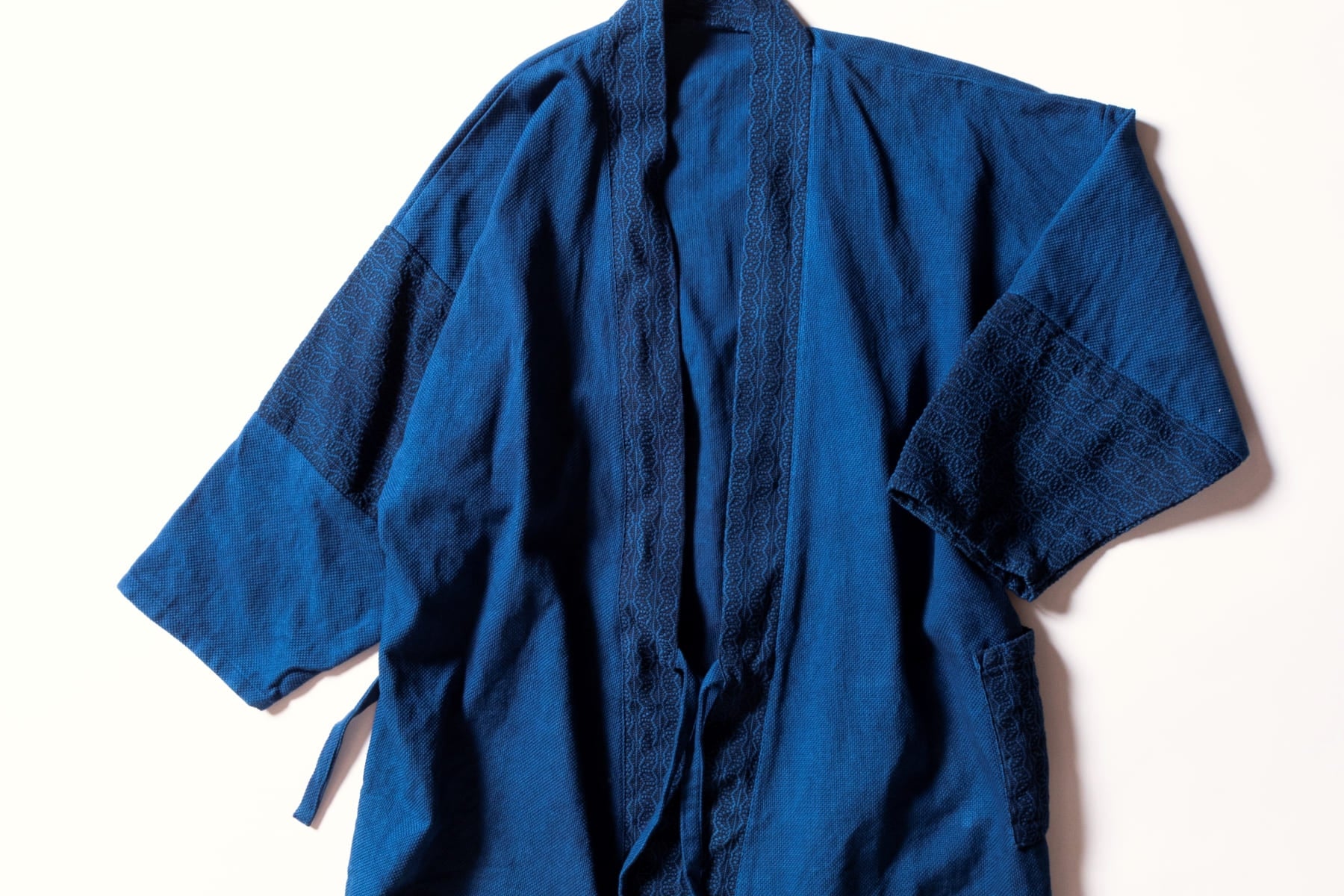 Martial Arts Sashiko Fabric / Kendo Pacific Mill Indigo / Sold by the Yard
