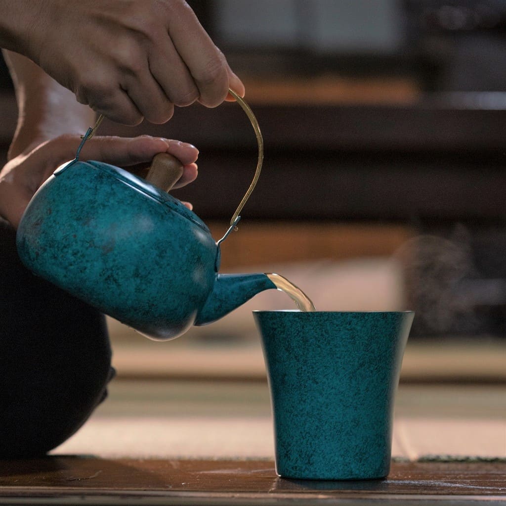 Beautiful metal tableware created using traditional techniques