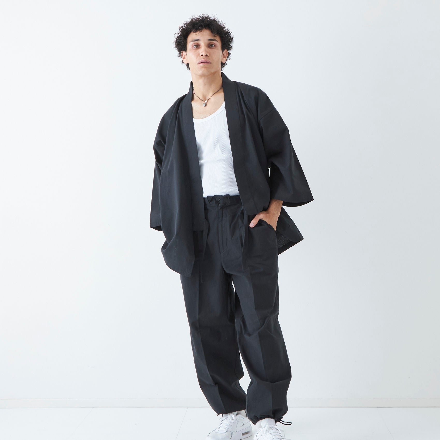 Samue Set - Kimono Style | Black