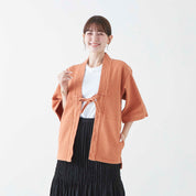 kimono sashiko jacket orange