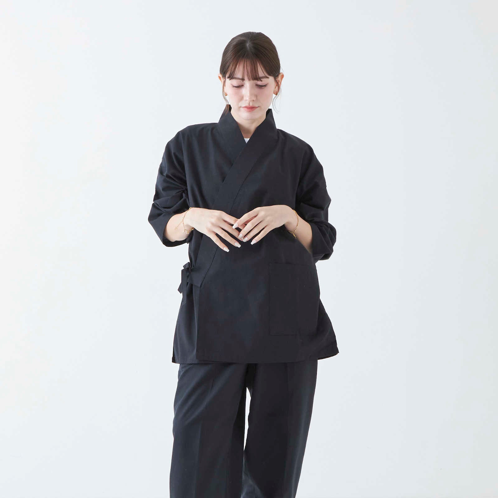 Samue Set - Kimono Style | Black