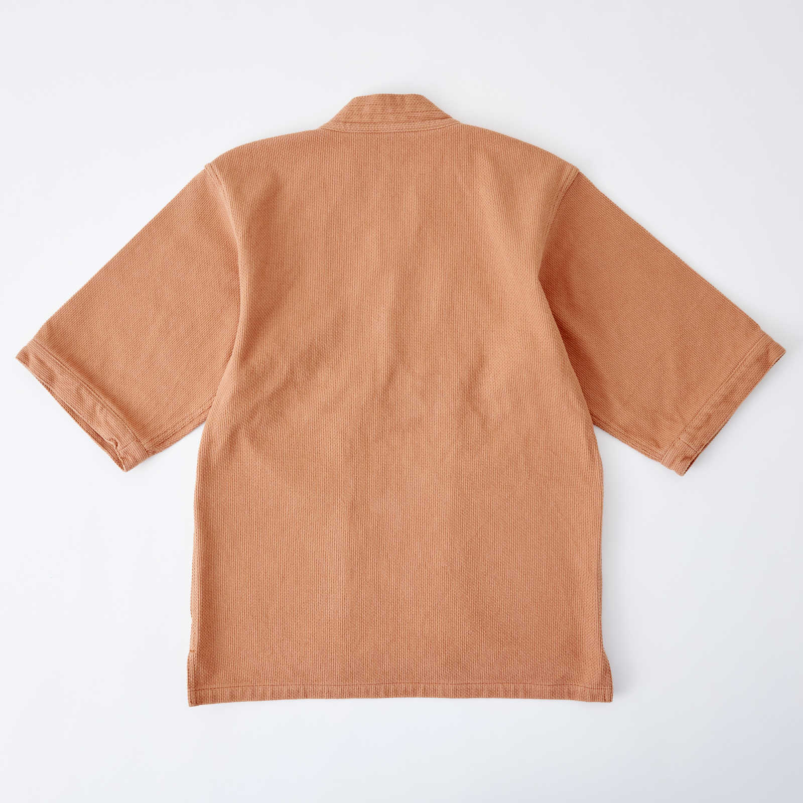 Kimono Jacket in Japanese Sashiko Embroidery | Kakishibu Orange