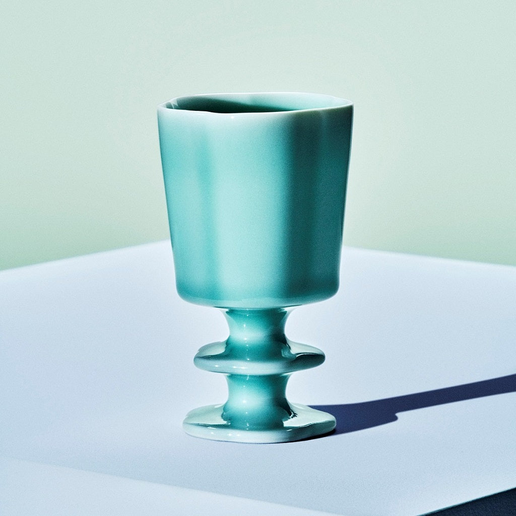 Nabeshima Celadon Porcelain Goblet/Glass - Imari