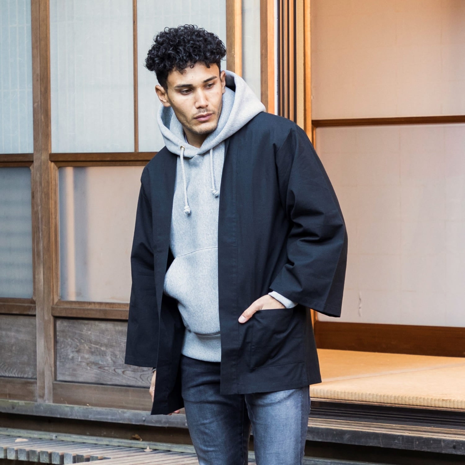 Japanese men's outlet haori jacket