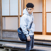 Stonewashed Denim Crossbody Bag