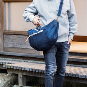 Stonewashed Denim Crossbody Bag