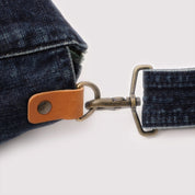 Stonewashed Denim Crossbody Bag