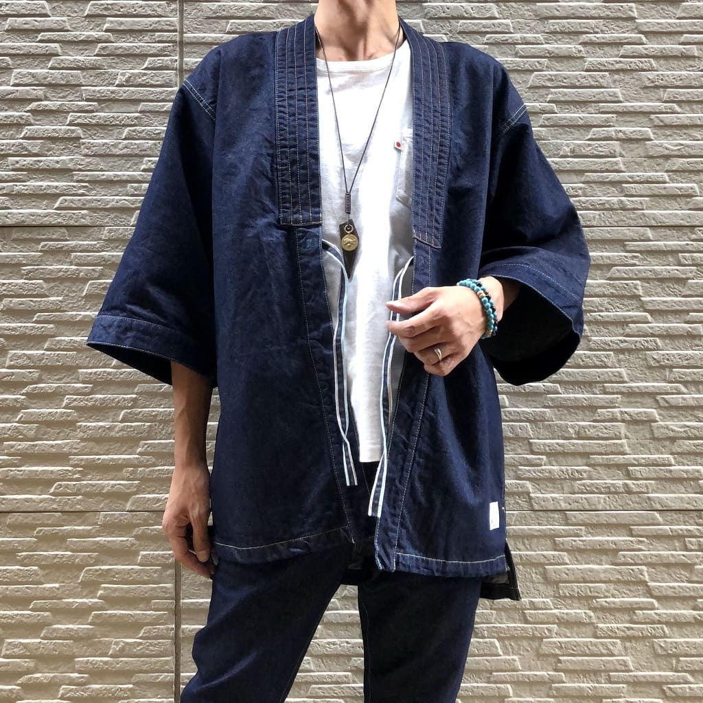 Kimono Denim Jacket - Washi version - Made in Japan