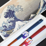 Sakura & Hokusai Chopsticks Set
