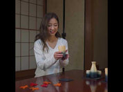 Wood Hinoki Pair Cups (Indigo Japan Blue) movie