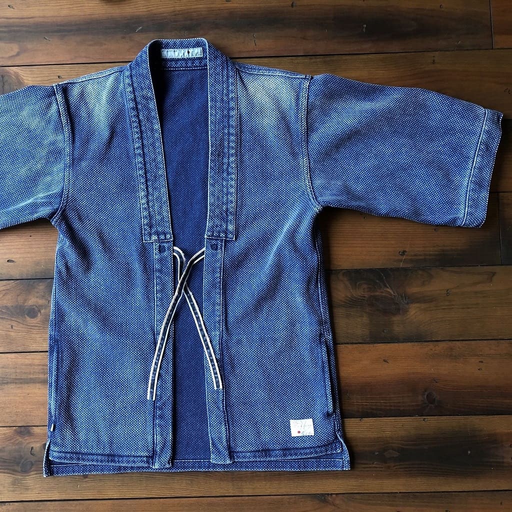 Kimono Jacket in Japanese Sashiko Embroidery