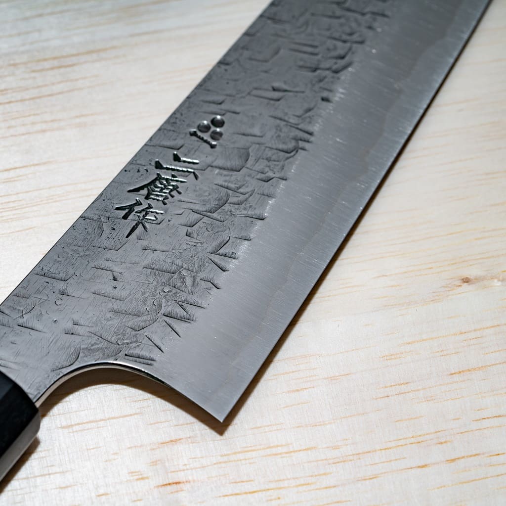 Hammered Finish Gyuto Japanese Knife: 180 mm