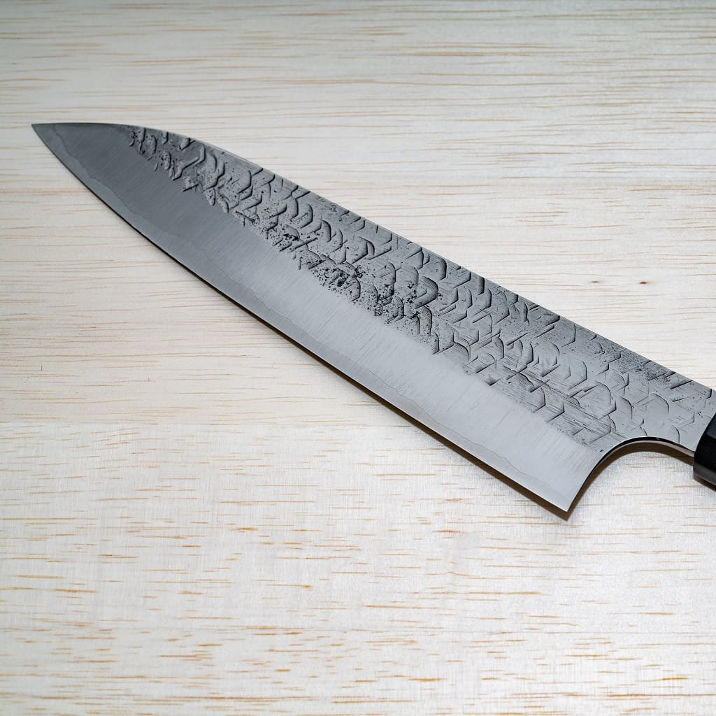 Hammered Finish Gyuto Japanese Knife: 210 mm