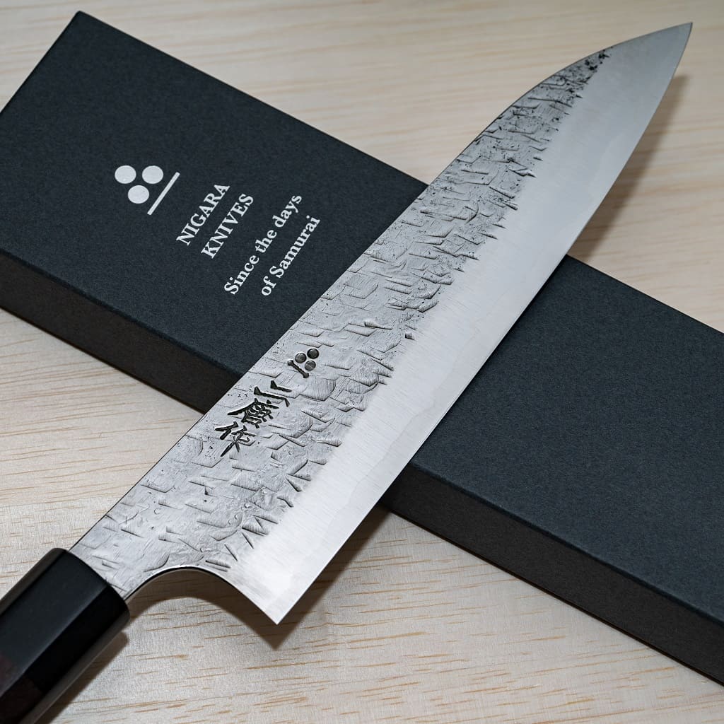 Hammered Finish Gyuto Japanese Knife: 210 mm